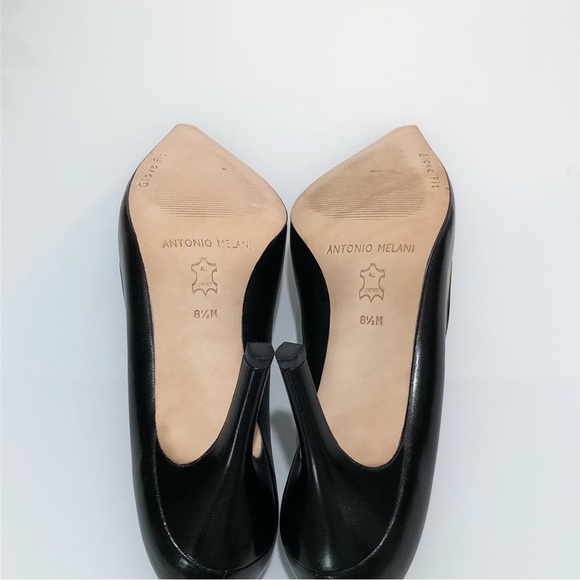 Gianni Bini Leather Black Heels - Picture 6 of 16